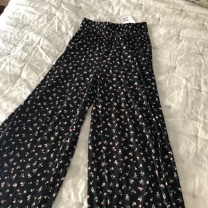 Jackson Rowe floral wide leg pants
